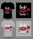 Girl gang typography for t-shirt print, product, brochure, cover, poster, patch, fabric, rock style, vintage