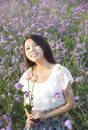 A girl in garden