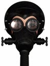 Girl in gasmask