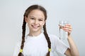 Girl with glass of water