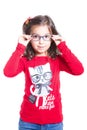 Girl with glasses Royalty Free Stock Photo