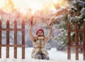 Girl is going skate Royalty Free Stock Photo