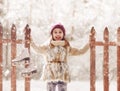 Girl is going skate Royalty Free Stock Photo