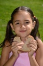 Girl is a Good Eater Royalty Free Stock Photo