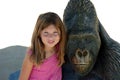 Girl and gorilla