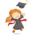 Girl in Graduation Gown