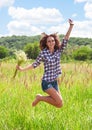 Girl in grass