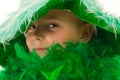 Girl in green Royalty Free Stock Photo