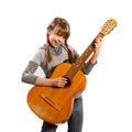 Girl with a guitar