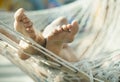 Girl in a hammock