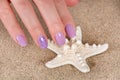 Seaside Serenity: Fashionable Manicure Meets Coastal Charm