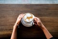 Girl having coffee in the bar Royalty Free Stock Photo