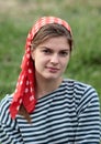 Girl in headscarf