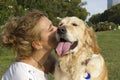 Girl with her dog