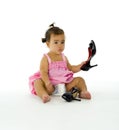 Girl with high heels shoes Royalty Free Stock Photo