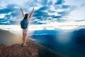 Girl hiking