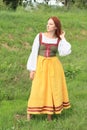 Girl in historical dress