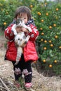 Girl Holding Cat