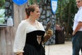 Girl holding owl