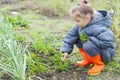 Girl holding parsley