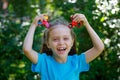 girl holding popular fidget spinner toy Royalty Free Stock Photo