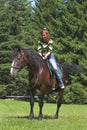 Girl on horse Royalty Free Stock Photo