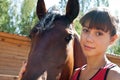 Girl and horse