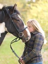 Girl With Horse Royalty Free Stock Photo