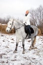 Girl on a horse. Royalty Free Stock Photo