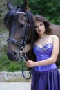 Girl with a horse