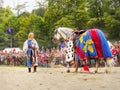 Girl and Horse, Knights Medieval Festival Royalty Free Stock Photo