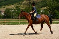 Girl horse riding Royalty Free Stock Photo