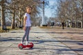 Girl on the hoverboard