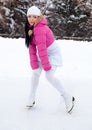 Girl ice skating Royalty Free Stock Photo