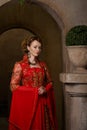 Girl at the image of Turkish sultan's wife Royalty Free Stock Photo