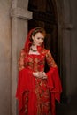 Girl at the image of Turkish sultan's wife Royalty Free Stock Photo