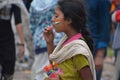 Girl on indipendence day at Lalbagh Bangalore