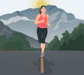 girl jogging Royalty Free Stock Photo