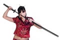 Girl with katana