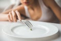 Girl keeping diet Royalty Free Stock Photo