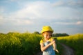 Girl kills mosquitoes on her hands and feet. Child slaps himself on body, scratches places of bites, protection from insect bites