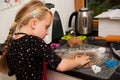 Girl in kitchen