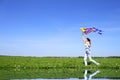 Girl and kite Royalty Free Stock Photo