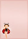 Girl ladybug Royalty Free Stock Photo