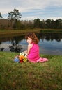 Girl at the lake