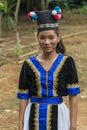 Girl from Laos Hmong ethnic minority hill tribe Royalty Free Stock Photo
