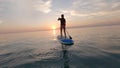 Girl learning to sub board