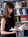 Girl in library