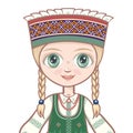 The girl in the Lithuanian suit. Avatar