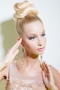 Girl looking like Barbie doll Royalty Free Stock Photo